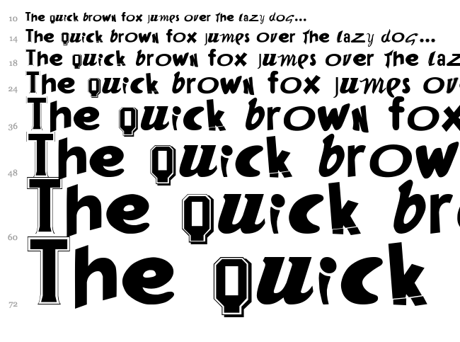 Want Some Candy font waterfall